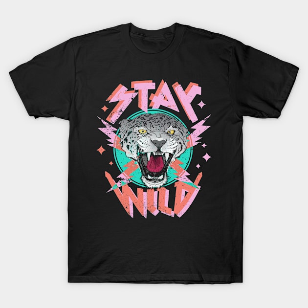 Stay Wild - Wild Cat T-Shirt by susanne.haewss@googlemail.com